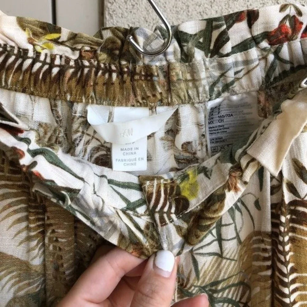 H&M Linen Skirt-Floral-S + 2 OUTFIT OPTIONS - Picture 5 of 8